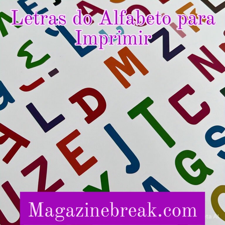 Letras do Alfabeto para Imprimir