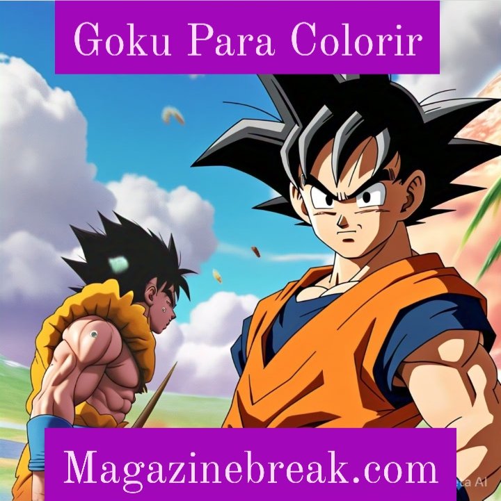 Goku Para Colorir