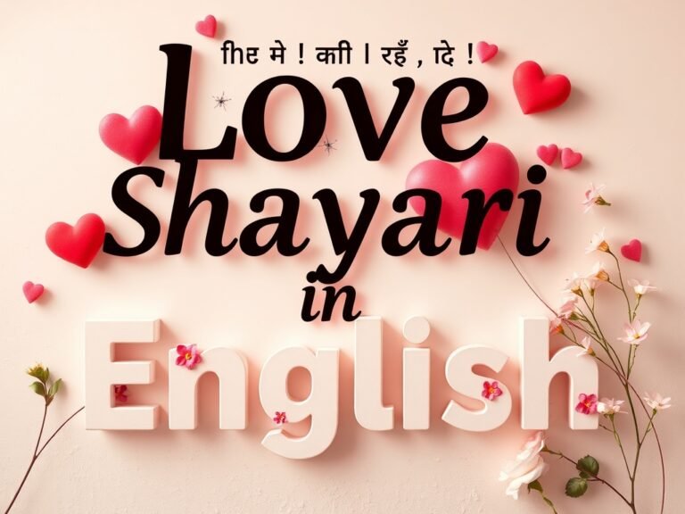 Love Shayari in English