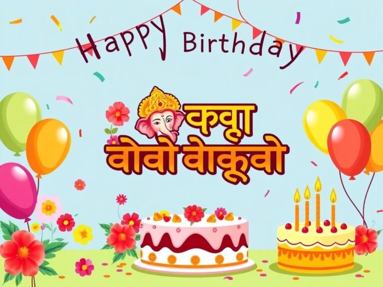 Birthday wishes in Marathi